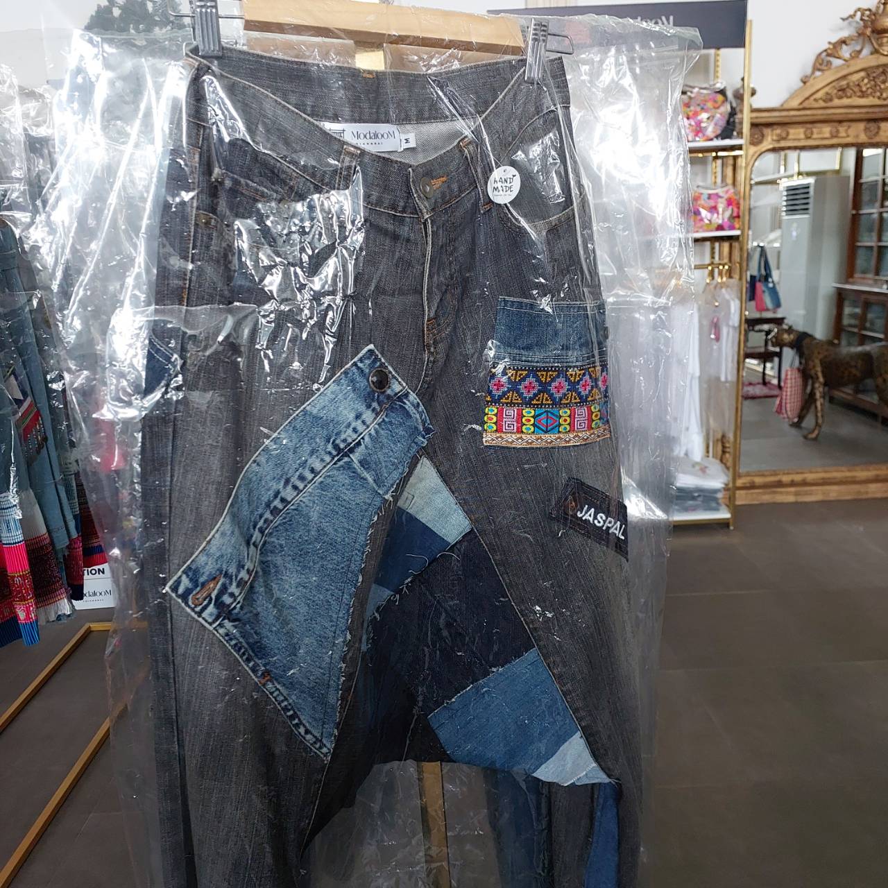 Drop crotch jeans