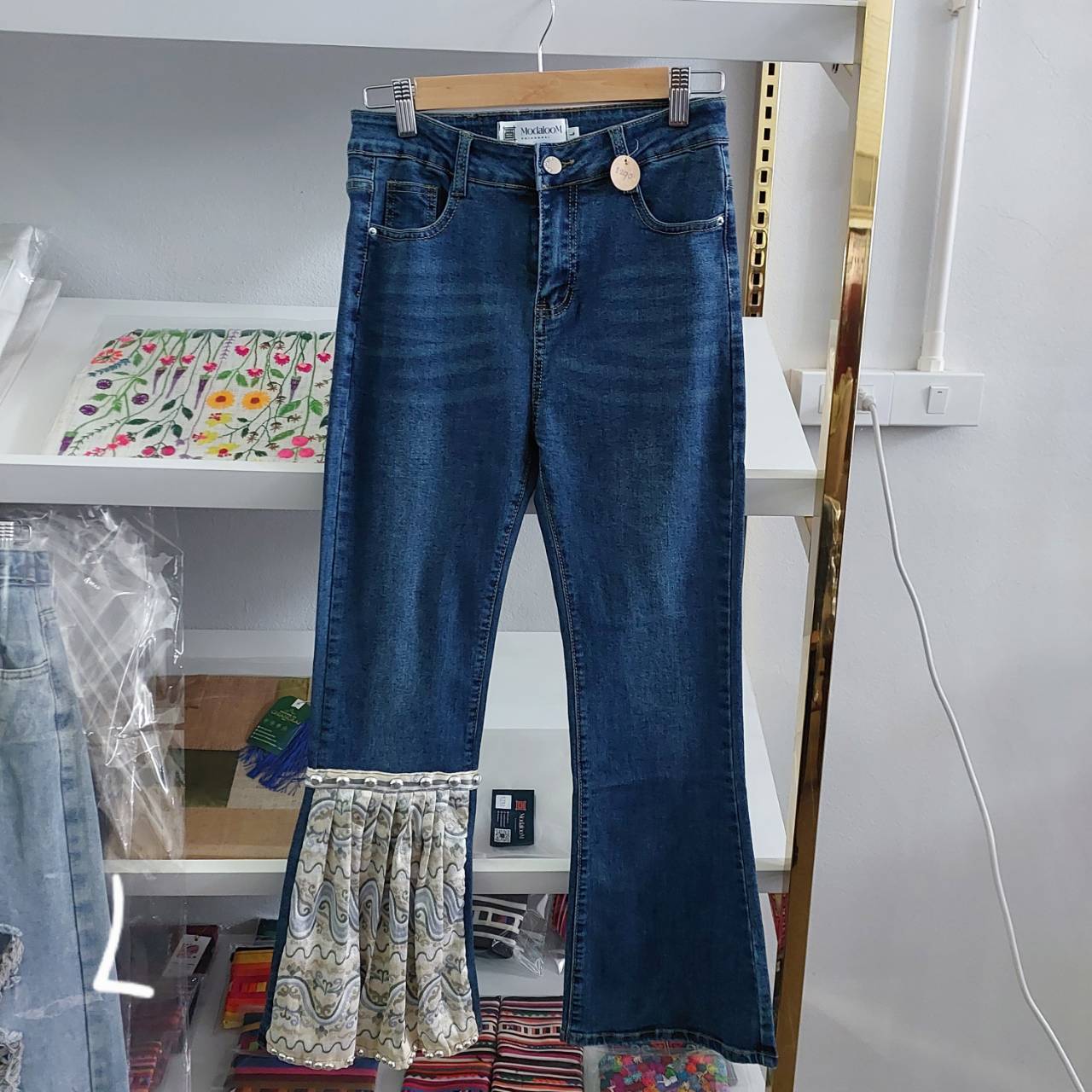 Curtain leg jeans