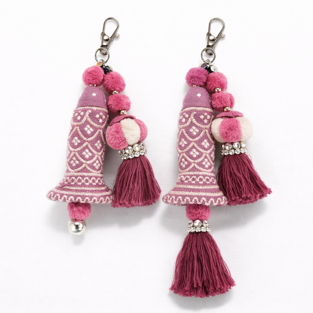 Jurairat Embroidery - Fish Keychain with Tassel