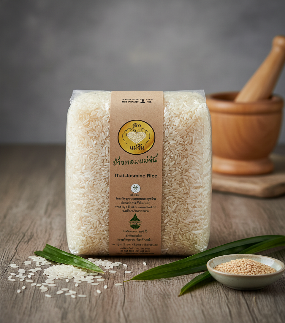 Mae Chan Rice Bowl "Thai Jasmine Rice (ถุงสูญญากาศ)"