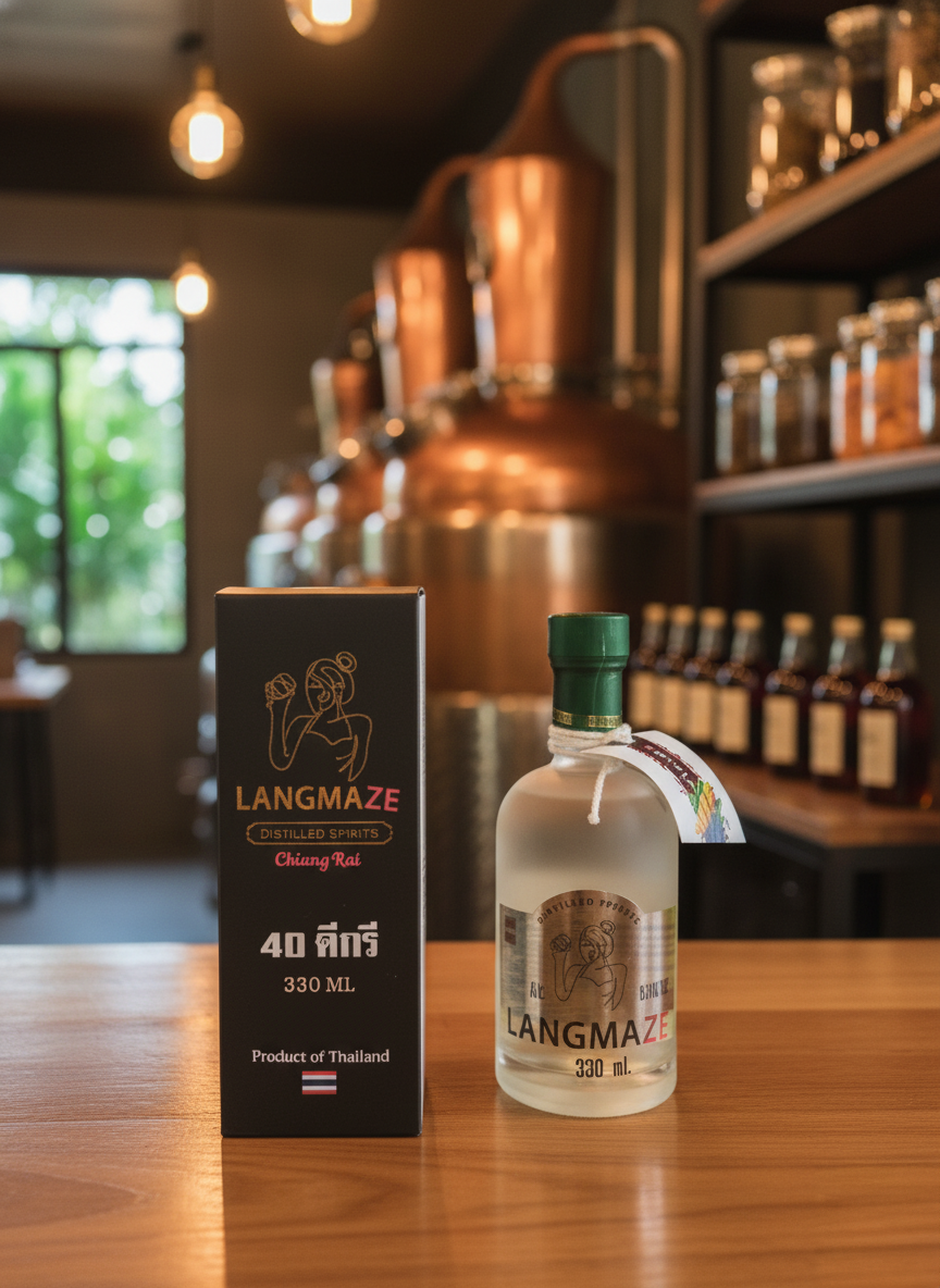 LangmaZa "Laeng Ma Se" Corn Spirit (แอลกอฮอล์ 40%)"