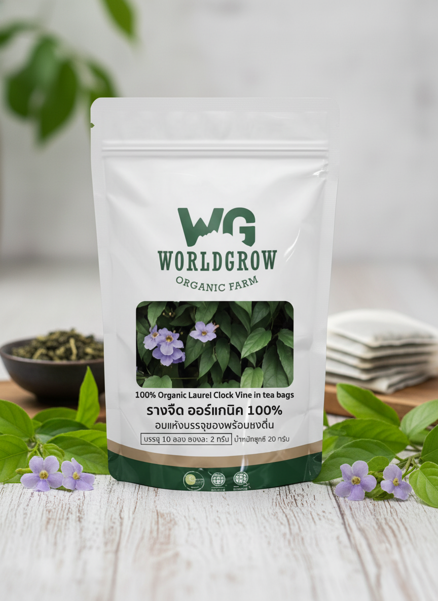 WorldGrow Organic Farm "100% Dried Rang Jued (2 g x 10 bag)"