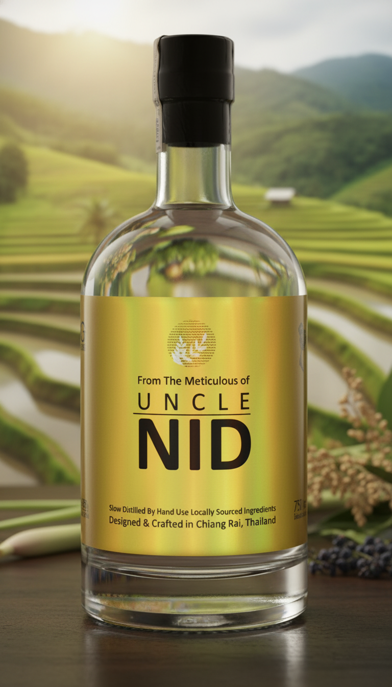 Uncle Nid Yellow " Uncle Nid Yellow Glutinous Rice Spirit | 40% Vol | "