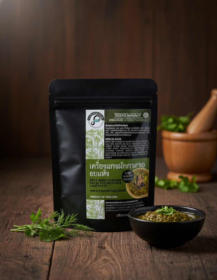 Penlert Future Food - Dried Phak Kat Cho Curry Paste