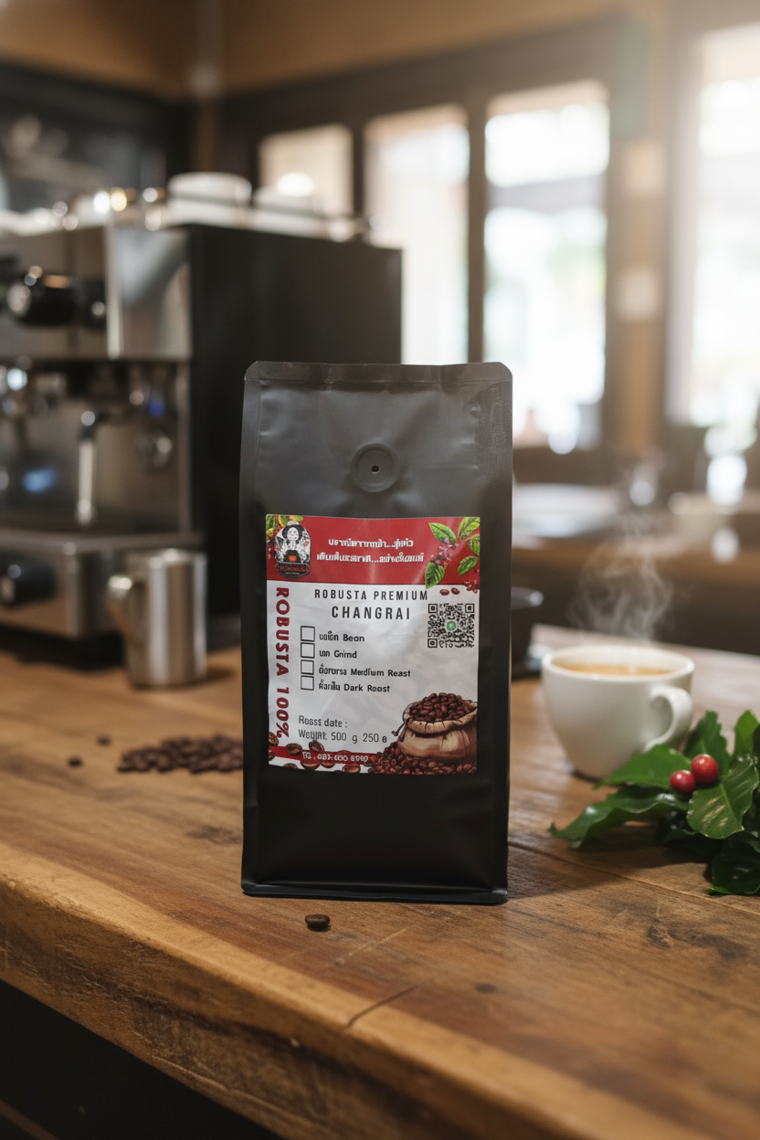 FineBuss Coffee - Dark Roast Robusta (Black)