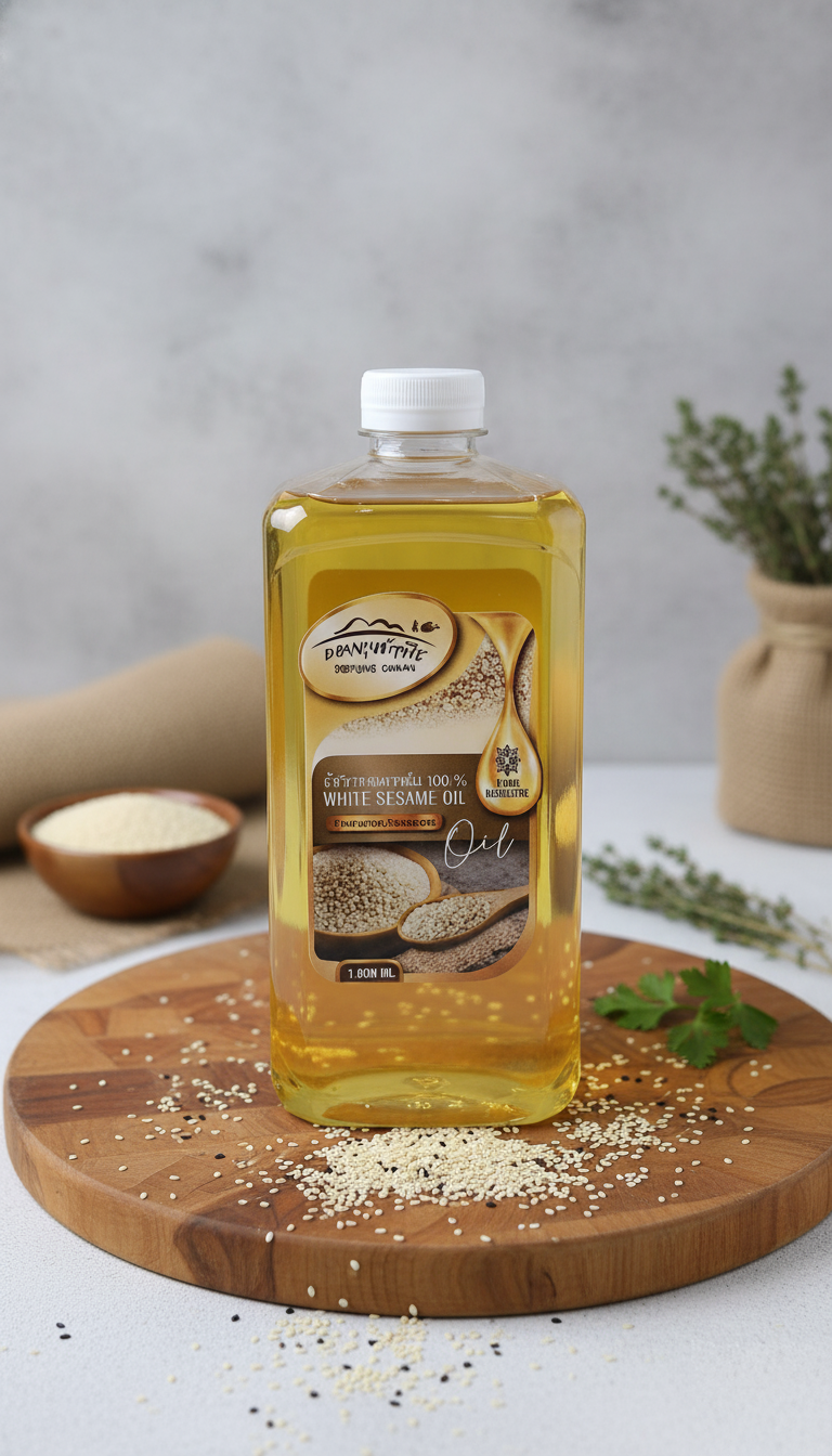 Doi Tung Thanyaphueat - Cold-Pressed White Sesame Oil