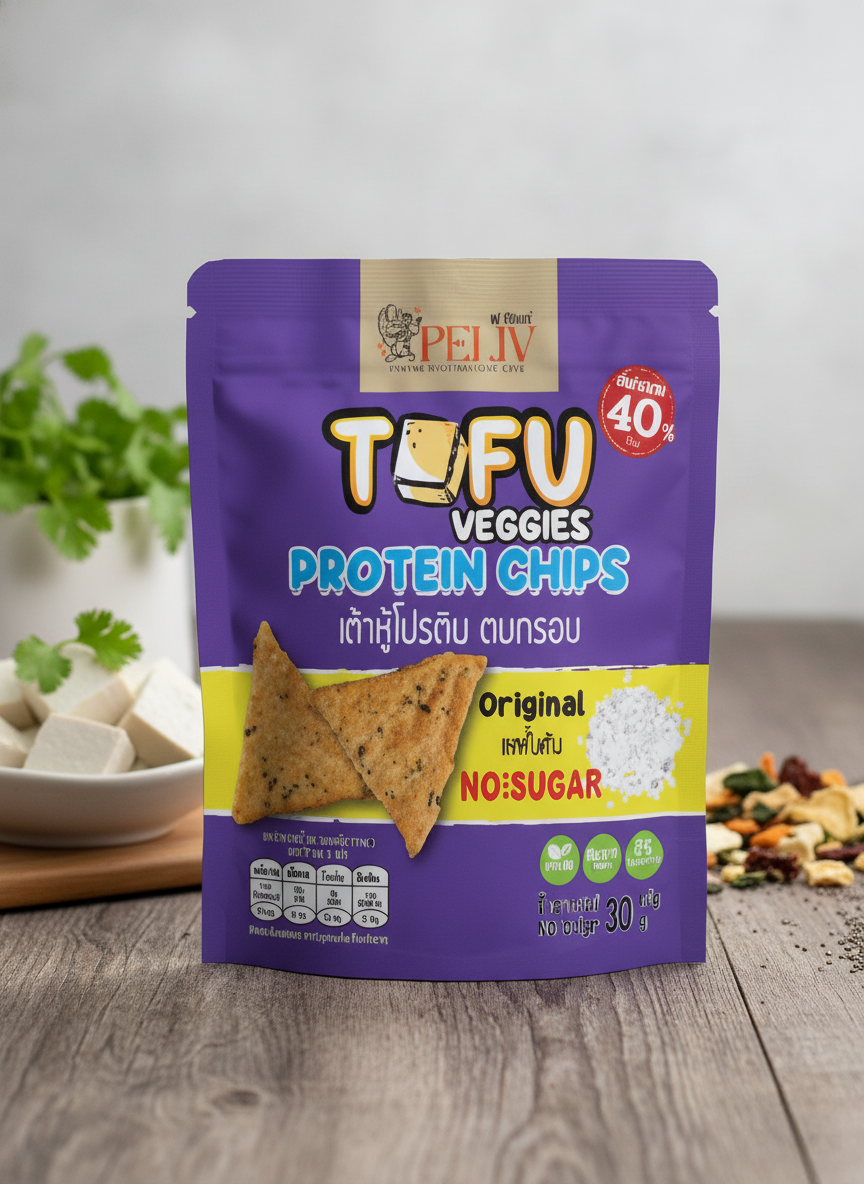 PELIV - Tofu Veggies Protein Chips Original