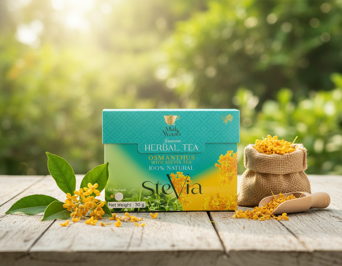 Mak Waan "OSMANTHUS WITH STEVIA LEAF TEA (12 Sachets*2.5 g)"