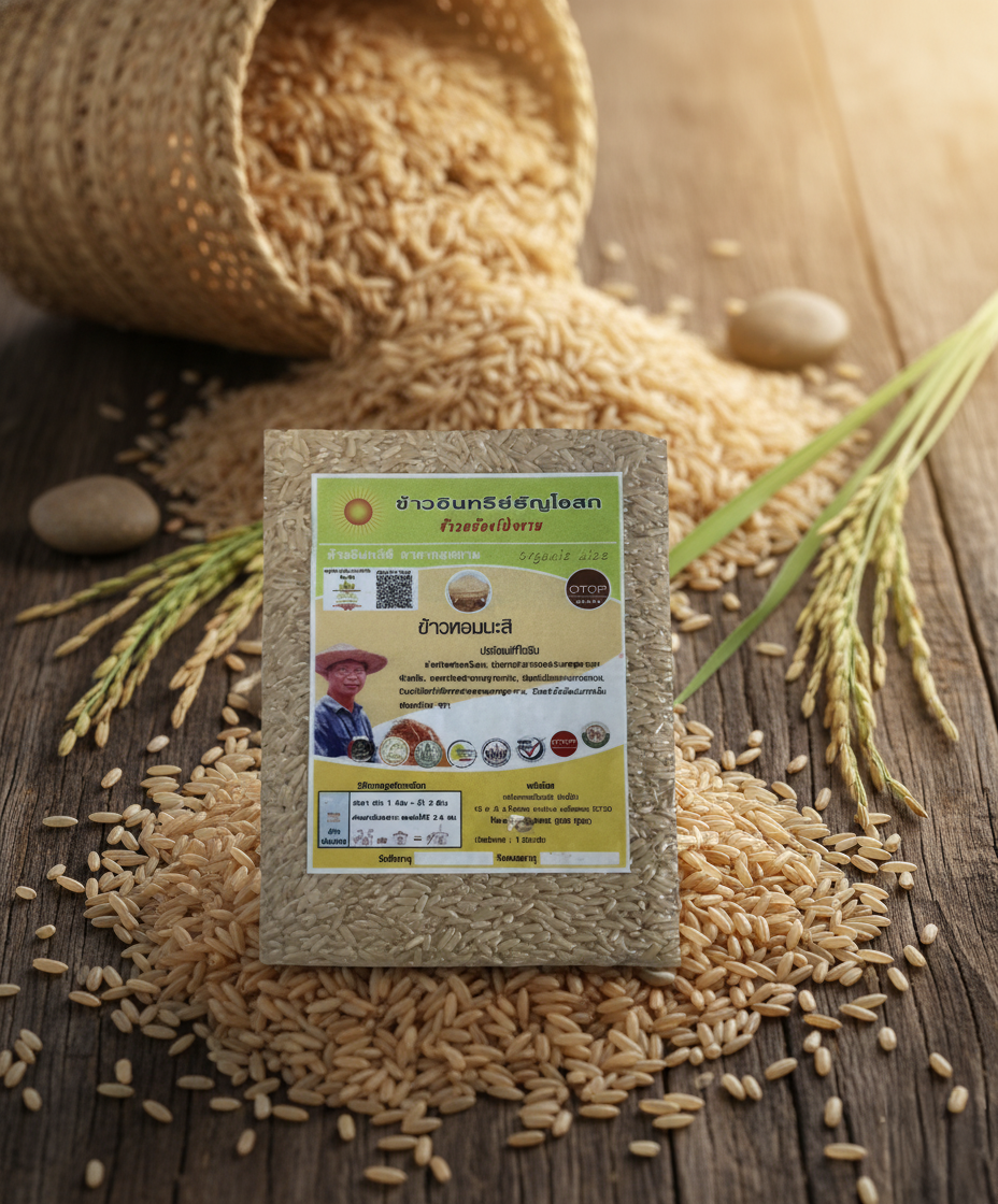 "Organic Thanyosot Rice " Pong Ngam Brown Rice & Thai Jasmine Rice