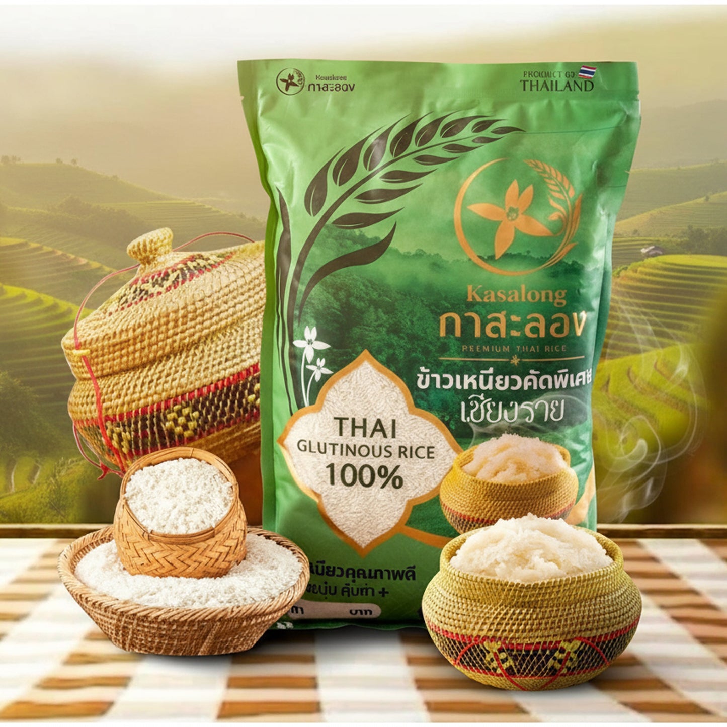 Kasalong "Best Selected Chiangrai Glutinous Rice (Sanpatong)"