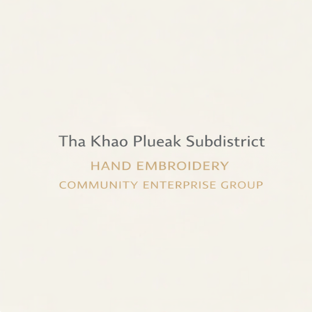 Tha Khao Plueak Subdistrict Hand Embroidery Community Enterprise Group