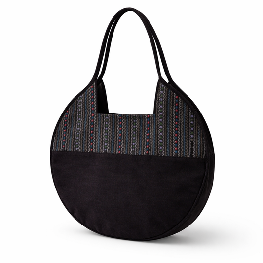 Modaloom - Classic Woven Crescent Shoulder Bag