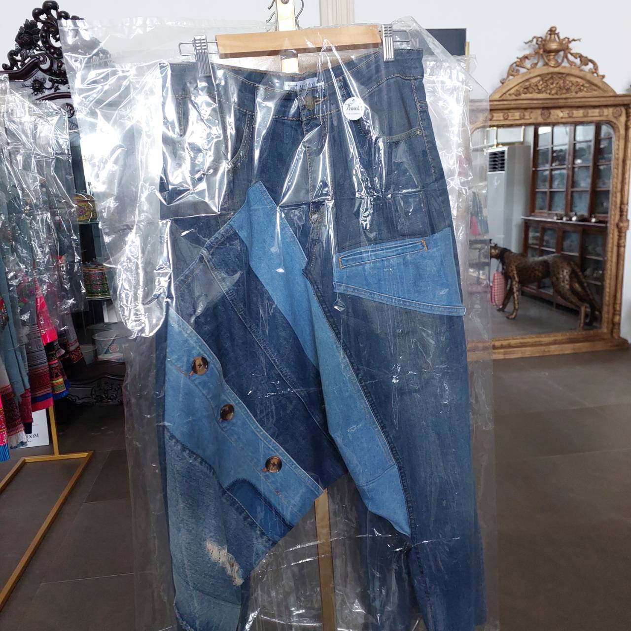 Drop crotch jeans