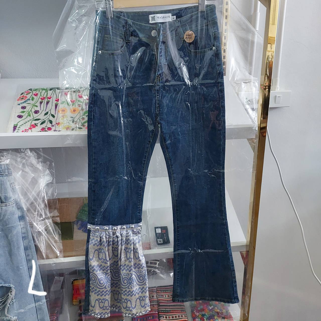 Curtain leg jeans
