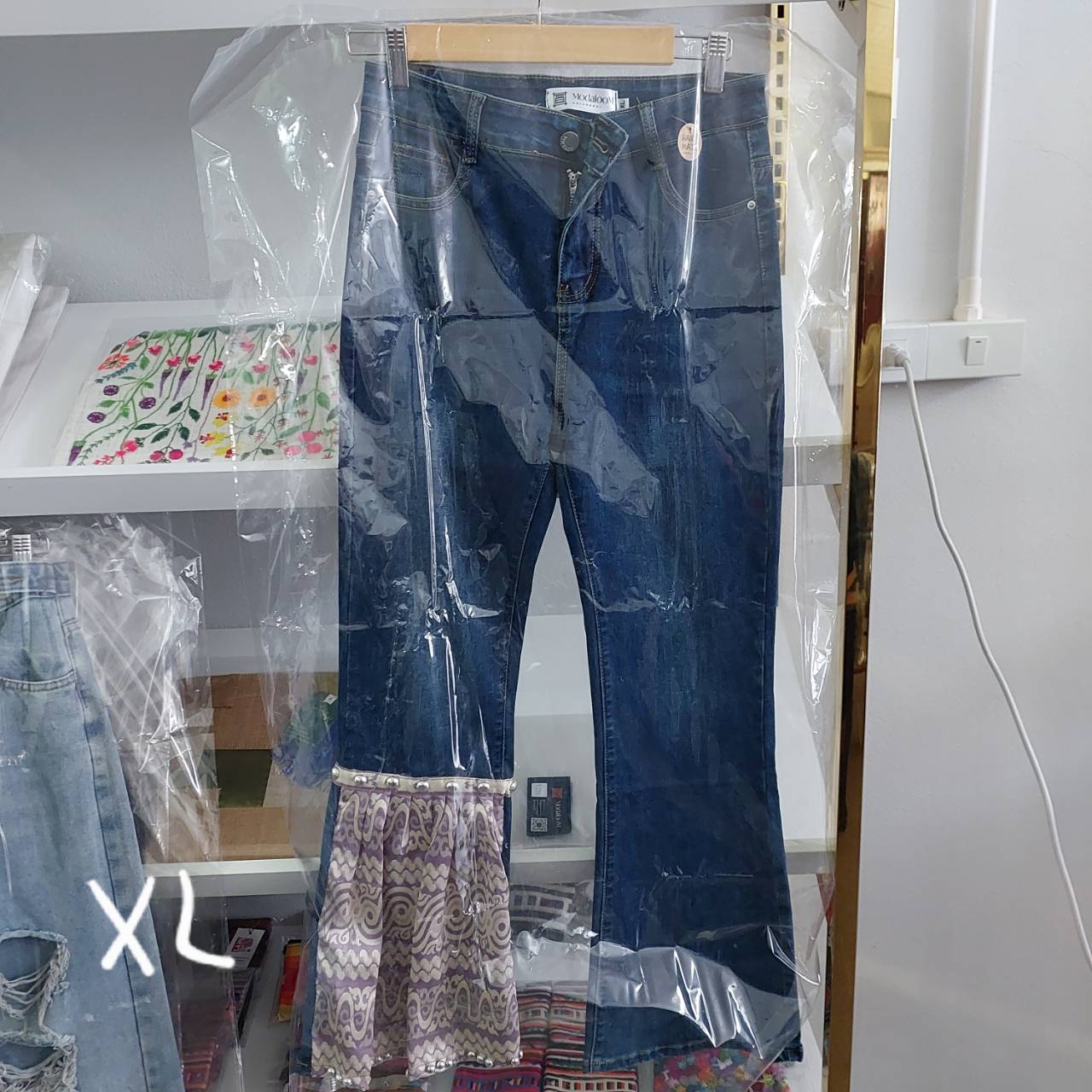 Curtain leg jeans