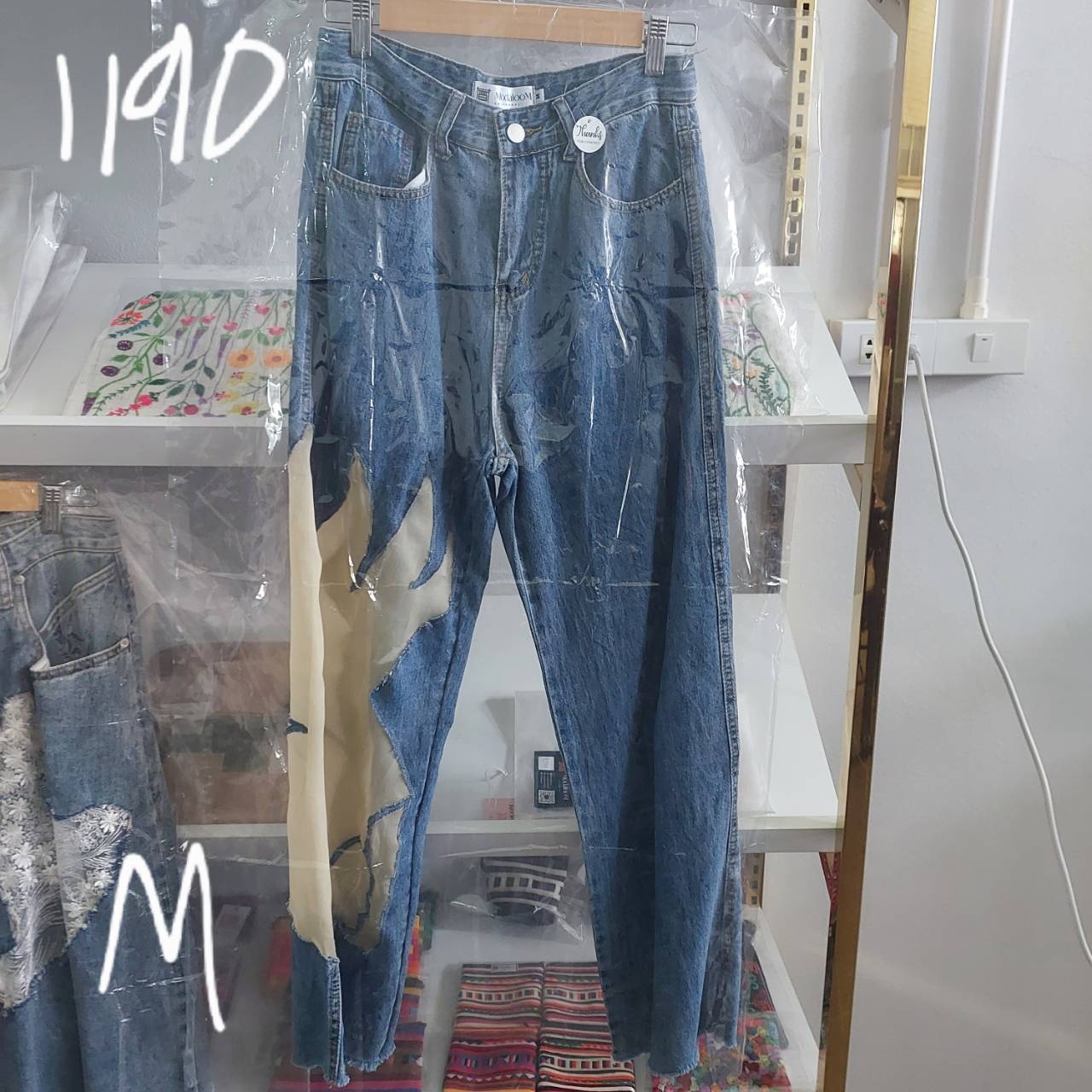 Lace jeans