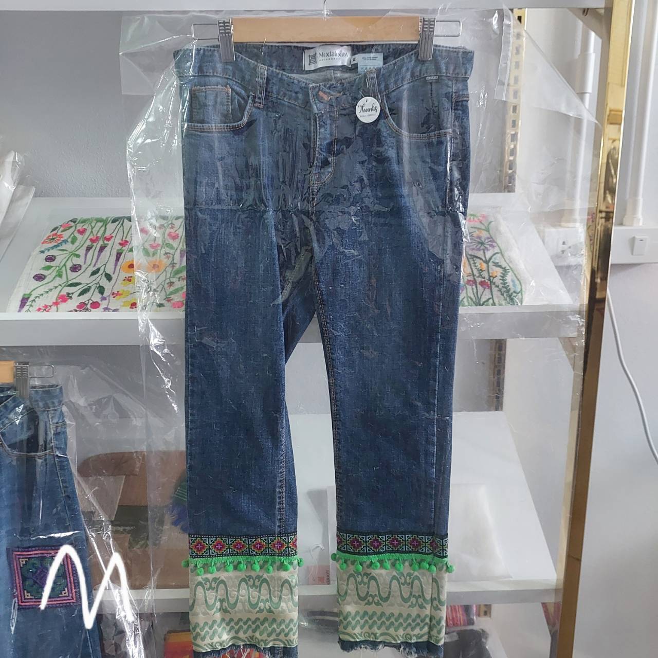 Pompom legs Jeans