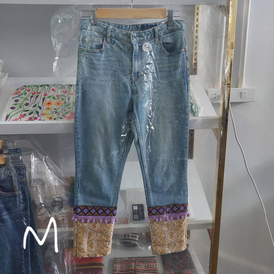 Pompom legs Jeans