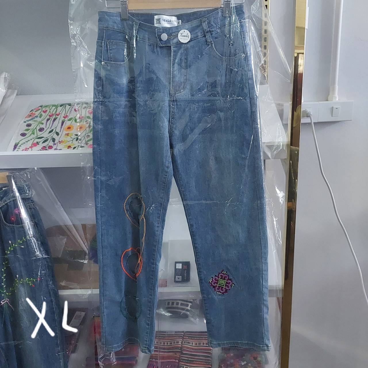 Embroidered Jeans