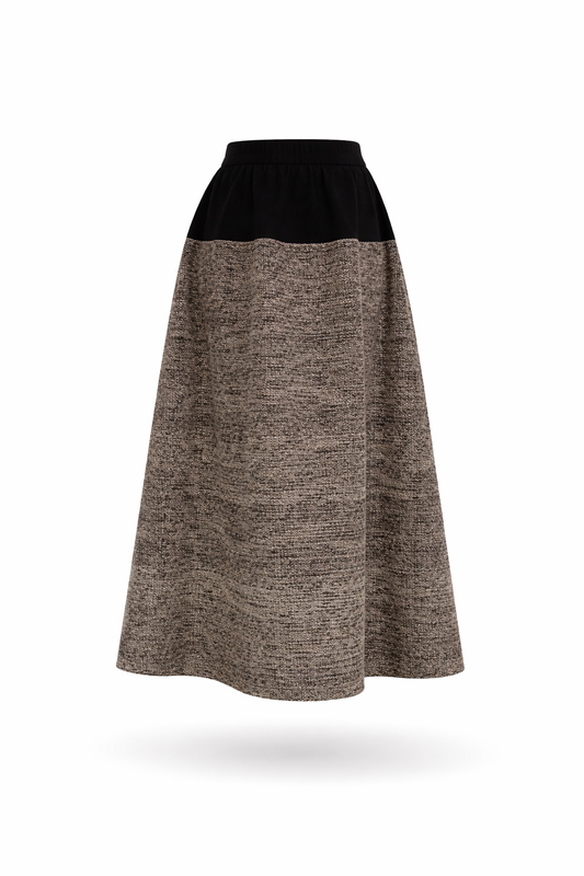 Thai Lue Fabric (Buarawong) - Hand-Embroidered Cotton Skirt