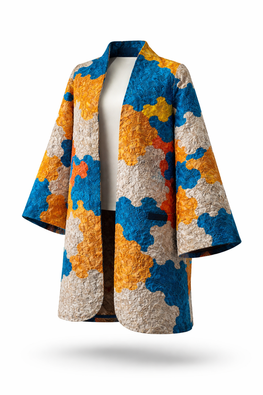 Thai Lue Fabric (Buarawong) - Hand-Embroidered Coat