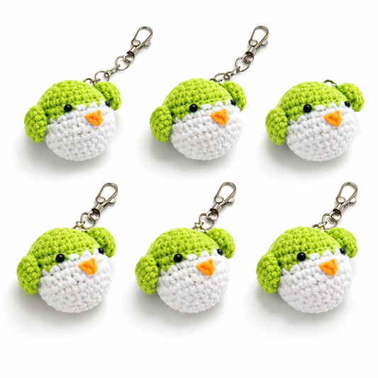 DIY by Sownoi - Hand-Crocheted Yarn Bird Keychain