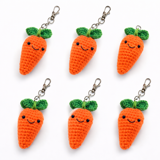 DIY by Sownoi - Hand-Crocheted Carrot Keychain