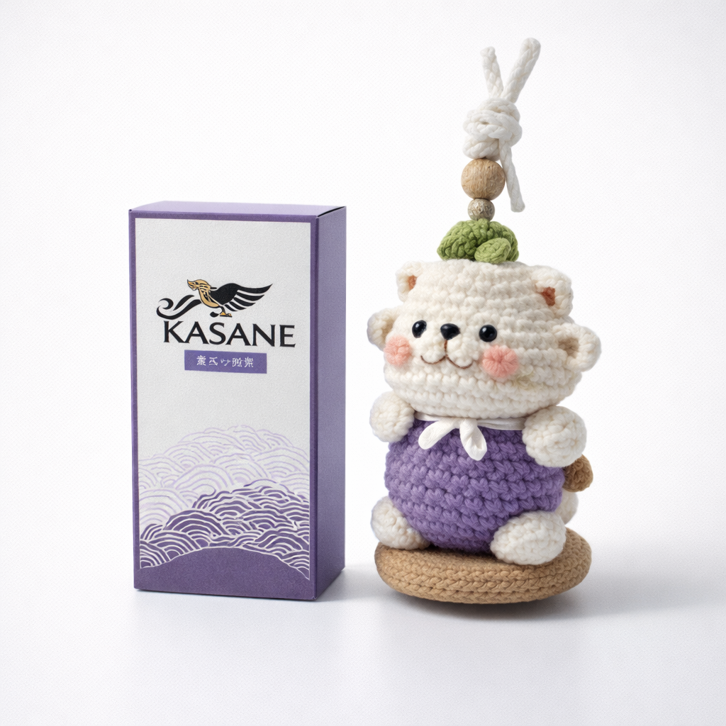 Sawane - Alcohol-Free Aroma Car Air Freshener with Crochet Doll Case – Hello Scenty Friends