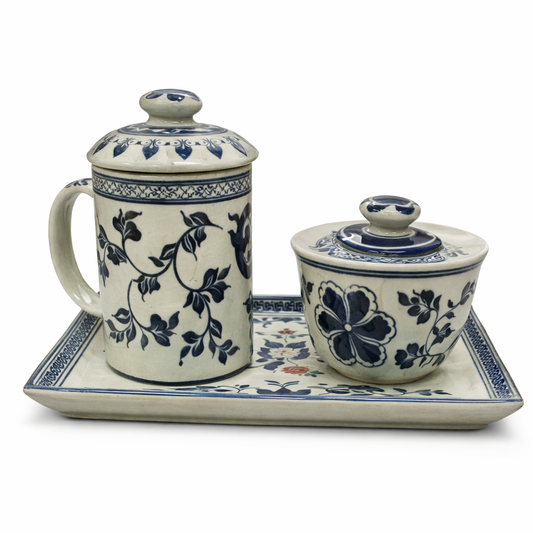 Wiang Kalong Pottery & Ceramics - Square Plate Tea Set