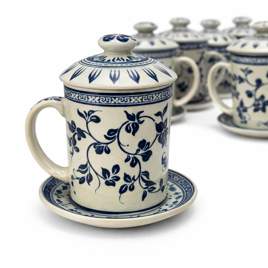 Wiang Kalong Pottery & Ceramics - Curved Handle Mug / Triangle Handle Mug