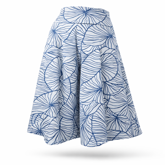 Ban Na Thanung Handicraft Sewing Group - Ready-Made Indigo Pattern-Dyed Cotton Skirt Pants