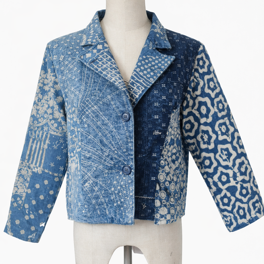 Ban Na Thanung Handicraft Sewing Group - Cropped Blazer