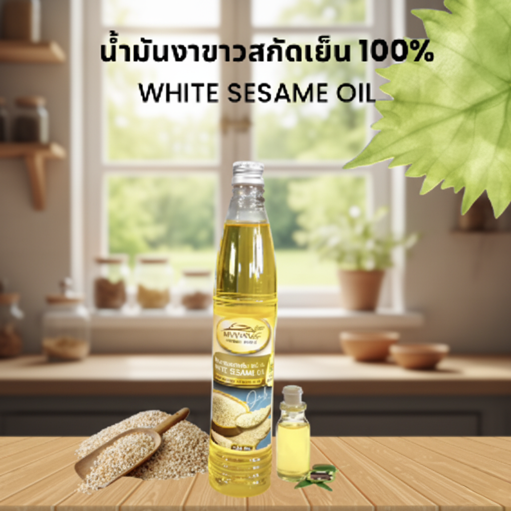 Doi Tung Thanyaphueat - Cold-Pressed White Sesame Oil