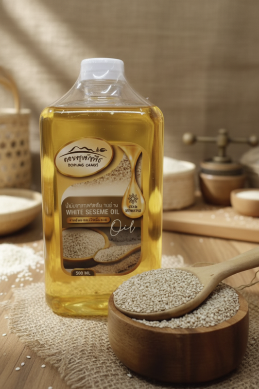 Doi Tung Thanyaphueat - Cold-Pressed White Sesame Oil