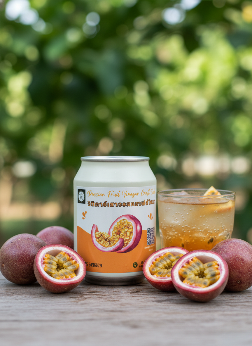 Bann Na Kwan - Passion Fruit Honey Craft Soda