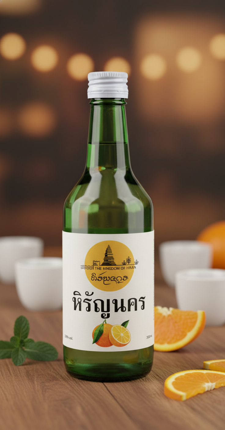 Hirannakorn Orange (28% ABV)  Schochu style