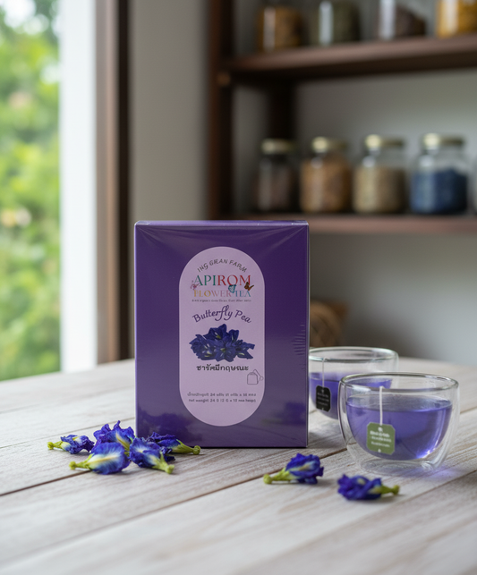 Ing Chan Farm "100% Dried Butterfly Pea (12 tea bags / 2 g) "
