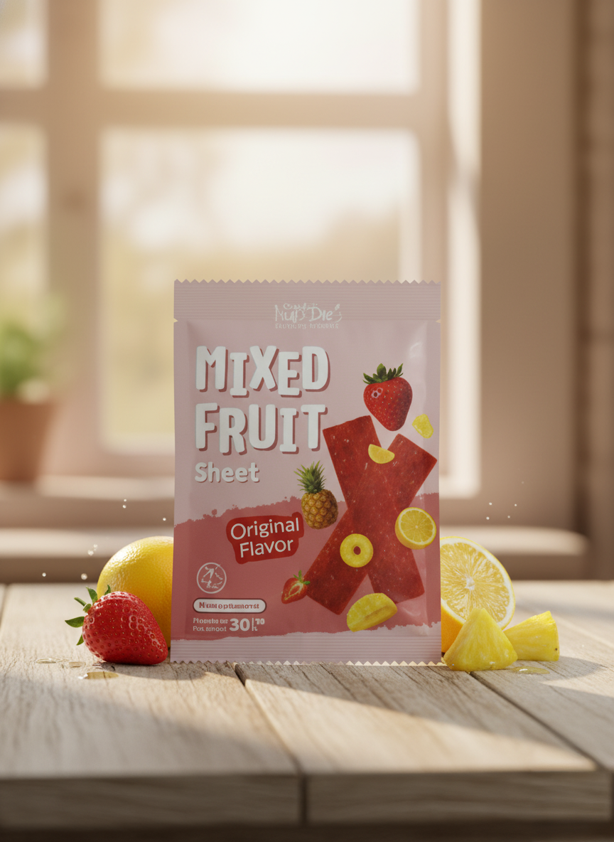 Rai Siriwat - Mixed Fruit Sheet Cut Strawberry (Orange) Chili Salt