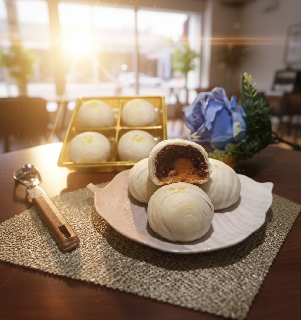 AYO - Salted Egg Yolk and Pineapple Filling Chinese Pastry.