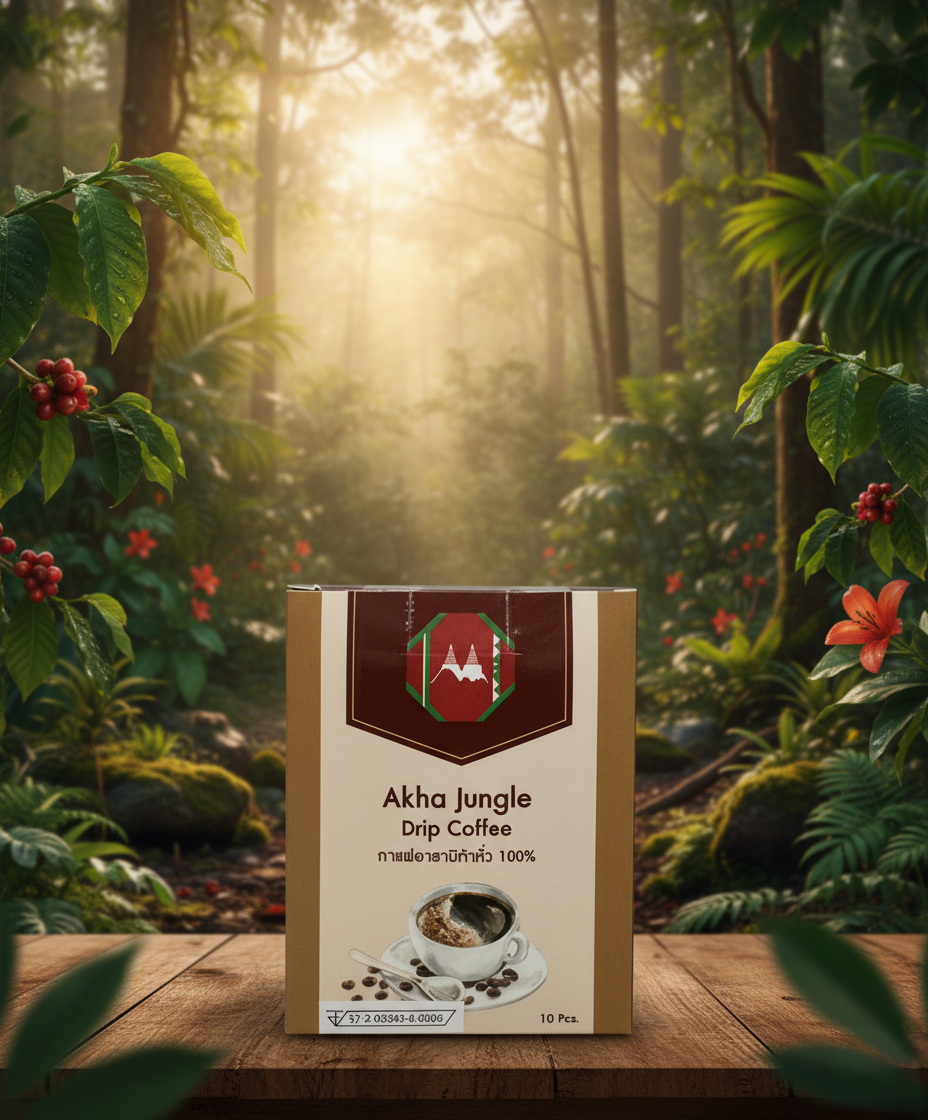 AKHA JUNGLE - Akha Jungle Drip Coffee 100% (Light Roast Arabica)