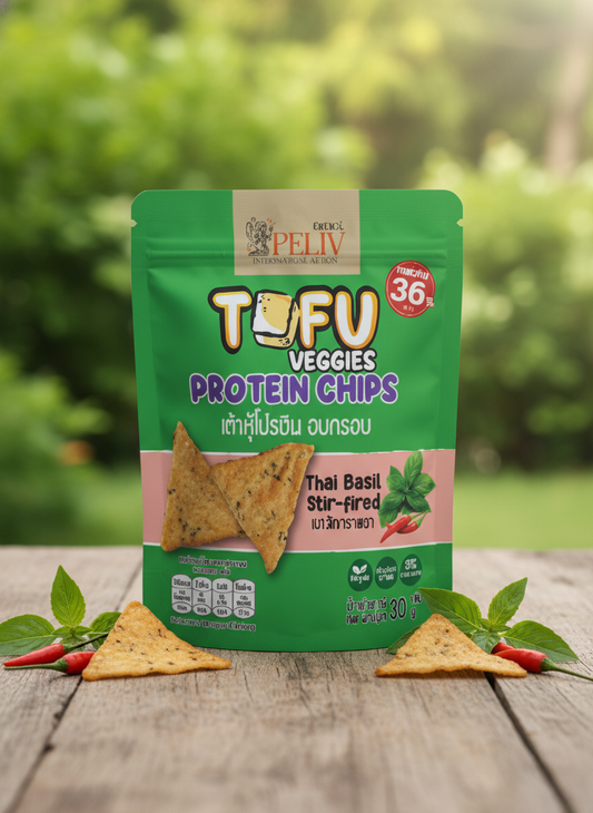 PELIV - Tofu Veggies Protein Chips Thai Basil stir-fired